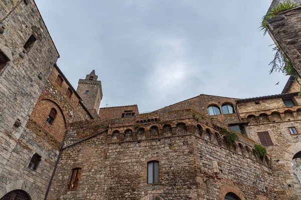 Сан Джиминьяно Город Тоскане Окруженный Стенами Xiii Века Центр Исторического — стоковое фото