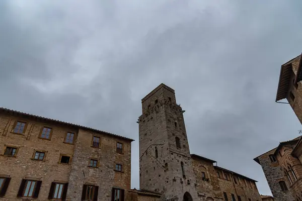 San Gimignano Een Stad Toscane Omringd Door 13E Eeuwse Muren — Stockfoto