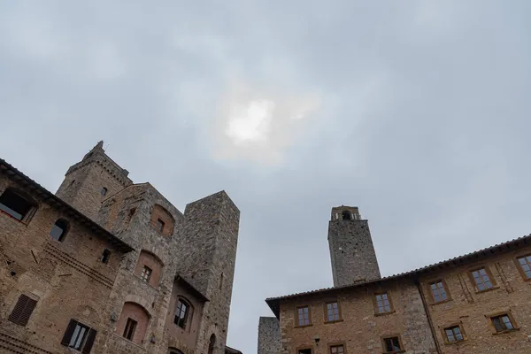 San Gimignano Stad Toscana Omgiven 13Th Century Väggar Mittpunkten Dess — Stockfoto