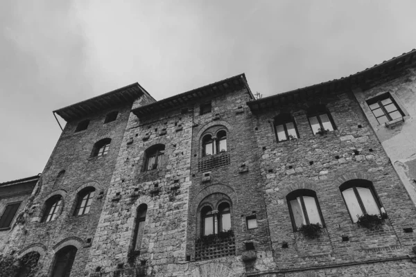 San Gimignano Una Città Della Toscana Circondato Mura Duecentesche Fulcro — Foto Stock