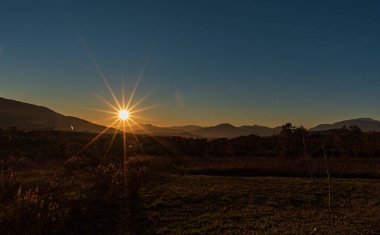 Molise, İtalya 'da günbatımının muhteşem fotoğrafları