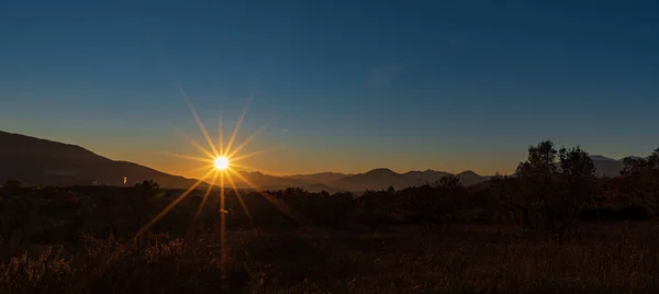Закаты Солнца Молизе Италия — стоковое фото