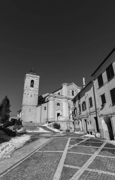 Capracotta Isernia Molise Pfarrkirche Von Santa Maria Assunta Ist Die — Stockfoto