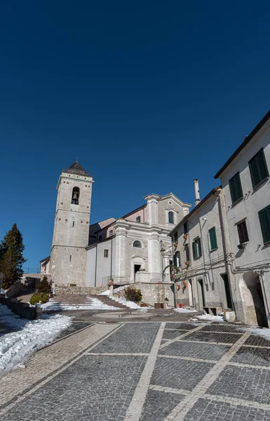 Capracotta Isernia Molise Kościół Parafialny Santa Maria Assunta Jest Główny — Zdjęcie stockowe