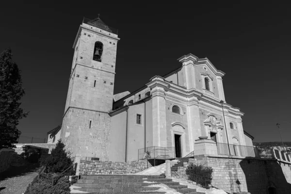 Capracotta Isernia Molise Santa Maria Assunta Plébániatemplom Templom Található Legnagyobb — Stock Fotó