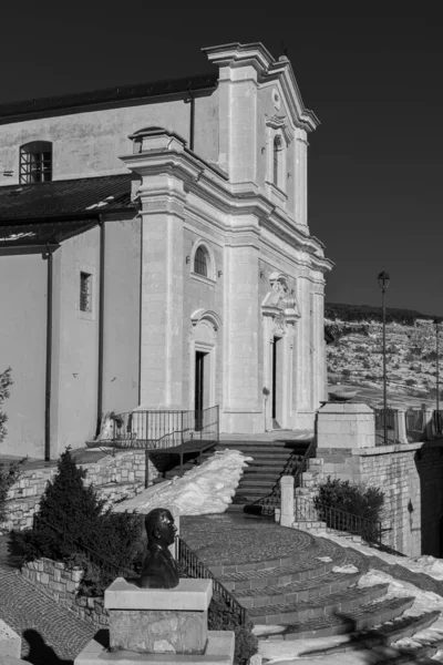 Capracotta Isernia Molise Parochiekerk Van Santa Maria Assunta Het Belangrijkste — Stockfoto