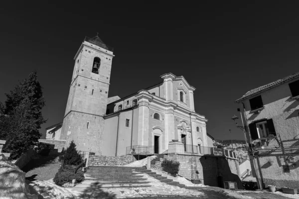 Capracotta Isernia Molise Parochiekerk Van Santa Maria Assunta Het Belangrijkste — Stockfoto