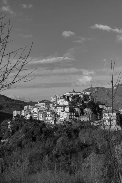 Colli Volturno Molise Jedná Italské Město 1328 Obyvateli Provincii Isernia — Stock fotografie