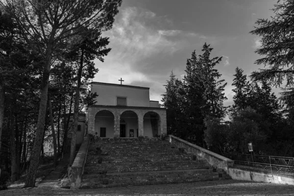 Sanktuarium Cosma Damiano Znajduje Się Iserni Sanktuarium Istnieje 1130 Roku — Zdjęcie stockowe