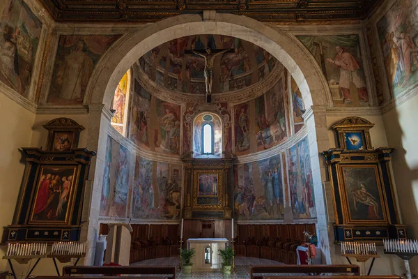 Cosma Damiano Sığınağı Isernia Yer Almaktadır Tapınak 1130 Dan Beri — Stok fotoğraf
