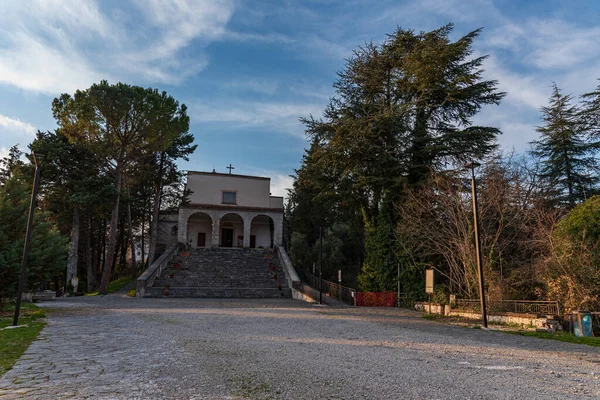 Sanktuarium Cosma Damiano Znajduje Się Iserni Sanktuarium Istnieje 1130 Roku — Zdjęcie stockowe