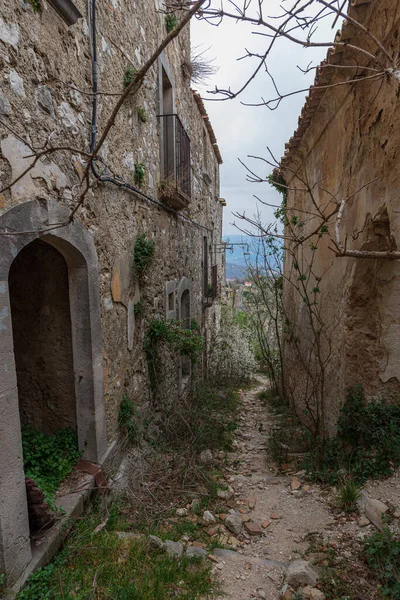 Rocchetta Volturno Formed Original Village Called Rocchetta Alta Perched Defensive — Stock Photo, Image