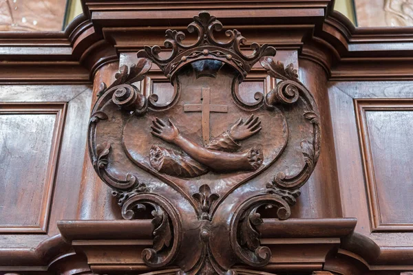 Teano Kostel San Francesca Postaven Čtrnáctém Století Gotickém Stylu Konvenčními — Stock fotografie