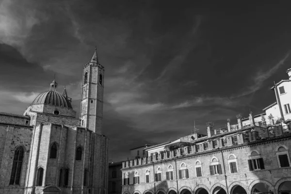 Church San Francesco Ascoli Piceno Considered One Best Italian Works — Fotografia de Stock
