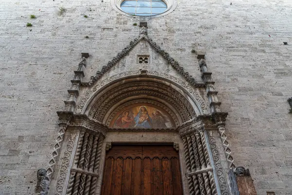 Kerk Van San Francesco Ascoli Piceno Wordt Beschouwd Als Een — Stockfoto