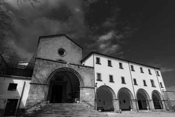 Roccamonfina Sanktuarium Madonna Dei Lattani Znajduje Się Monte Dei Lattani — Zdjęcie stockowe