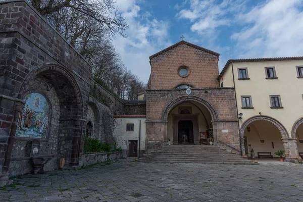 Roccamonfina Sanctuary Madonna Dei Lattani Located Monte Dei Lattani 850 — Fotografia de Stock