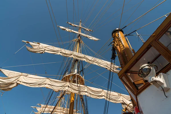 Den Amerigo Vespucci Ett Segelfartyg Flottan Byggd Som Ett Utbildningsfartyg — Stockfoto