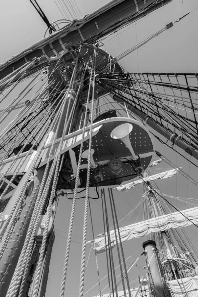 Die Amerigo Vespucci Ist Ein Segelschiff Der Marine Gebaut Als — Stockfoto