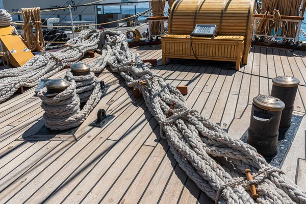 Amerigo Vespucci Plachetnice Námořnictva Postavená Jako Výcviková Loď Pro Výcvik — Stock fotografie