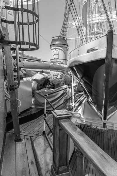 Amerigo Vespucci 号是海军的一艘帆船 是为训练海军学院的正常学员而建造的一艘训练船 — 图库照片