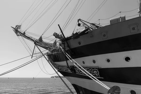 Amerigo Vespucci Plachetnice Námořnictva Postavená Jako Výcviková Loď Pro Výcvik — Stock fotografie