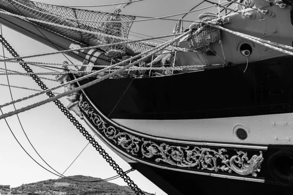 Amerigo Vespucci Haditengerészet Vitorlás Hajója Amelyet Kiképzőhajóként Építettek Haditengerészeti Akadémia — Stock Fotó