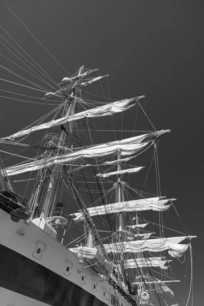 Amerigo Vespucci Вітрильне Судно Вмс Побудоване Навчальний Корабель Підготовки Офіцерських — стокове фото