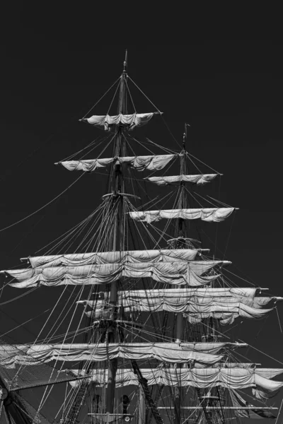 Die Amerigo Vespucci Ist Ein Segelschiff Der Marine Gebaut Als — Stockfoto