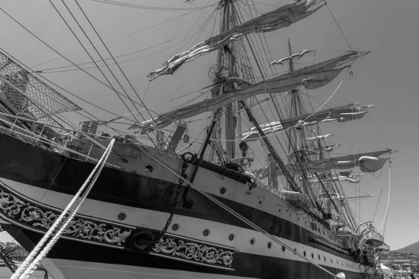 Amerigo Vespucci Вітрильне Судно Вмс Побудоване Навчальний Корабель Підготовки Офіцерських — стокове фото