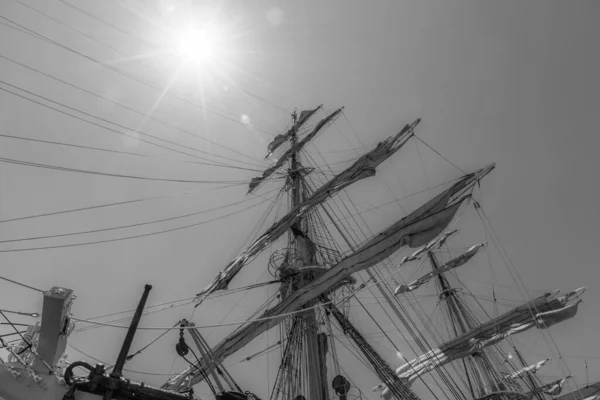 Amerigo Vespucci Una Nave Vela Della Marina Militare Costruita Come — Foto Stock