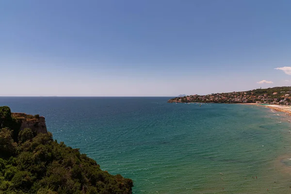 Gaeta Latina Lazio Spettacolare Panorama Estivo Sulla Spiaggia Serapo — Foto Stock