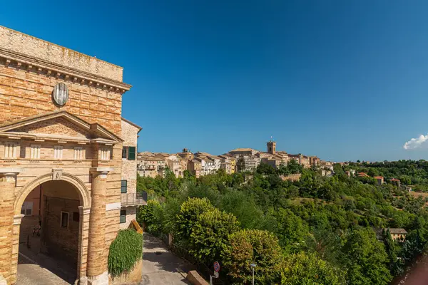 Recanati Italian Town 975 Inhabitants Province Macerata Marche Region Royaltyfria Stockfoton