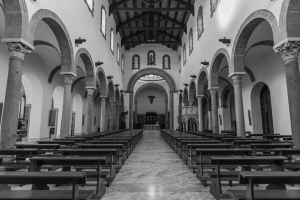 Cathedral San Clemente Main Place Worship City Teano Campania Seat — Stock Photo, Image