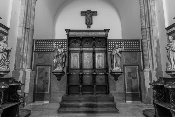 Catedral San Clemente Lugar Principal Culto Ciudad Teano Campania Sede — Foto de Stock