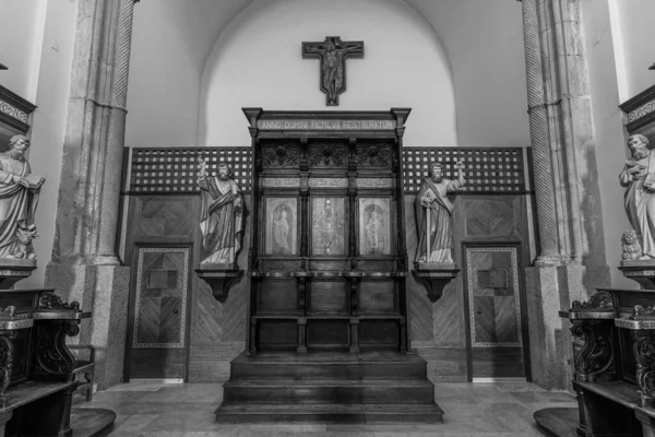 Catedral San Clemente Principal Local Culto Cidade Teano Campânia Sede — Fotografia de Stock