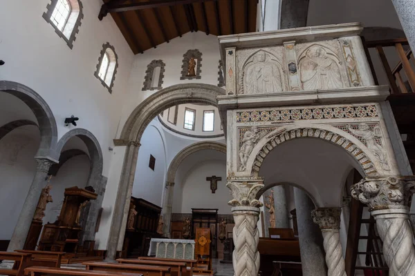 Catedral San Clemente Lugar Principal Culto Ciudad Teano Campania Sede — Foto de Stock