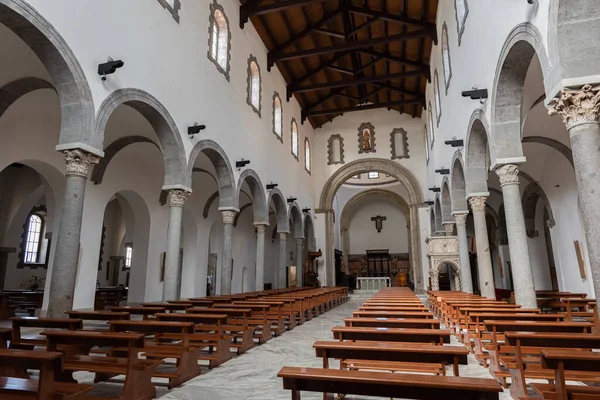 Katedra San Clemente Jest Głównym Miejscem Kultu Mieście Teano Kampanii — Zdjęcie stockowe