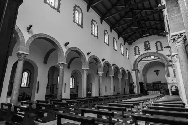 Собор Сан Клементе Головним Місцем Поклоніння Місті Теано Кампанії Місцем — стокове фото