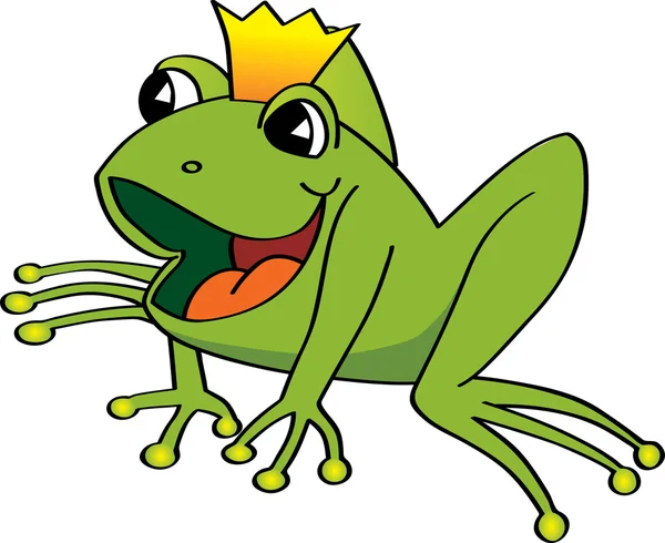 Frog King — Stock Vector