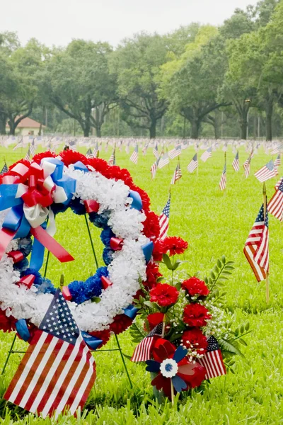 Red, White and Blue Wreath — Stock Photo, Image