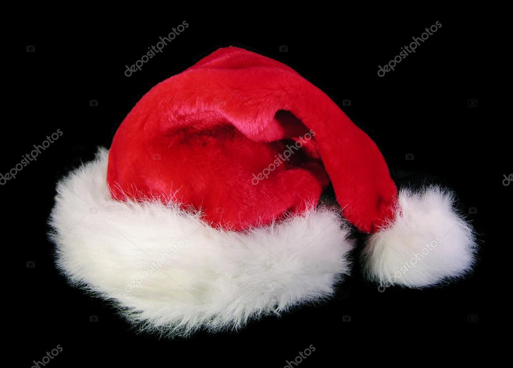 santa hat black and red