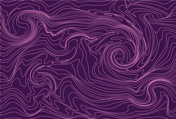 现代波浪形曲线抽象呈现背景 矢量说明 — 图库矢量图片