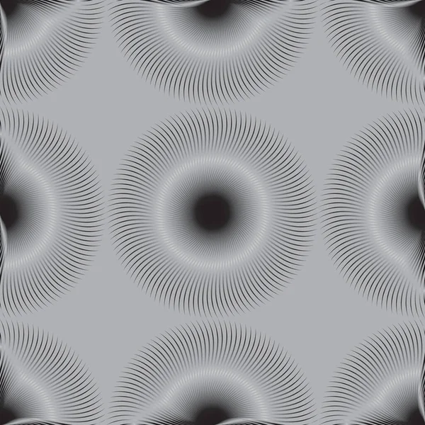 Abstraktní Modrá Bílá Spirála Pruhované Bezešvé Pozadí Vektorová Ilustrace — Stockový vektor