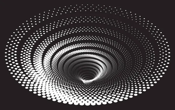 Тоннель Червоточина Цифровой Проволочный Туннель Элемент Дизайна Фоновое Абстрактное Векторное — стоковый вектор