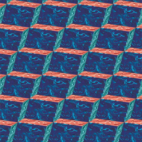 Malachite Küpünün Kusursuz Deseni Taş Geometrik Normal Çokyüzlü Vektör Illüstrasyonu — Stok Vektör