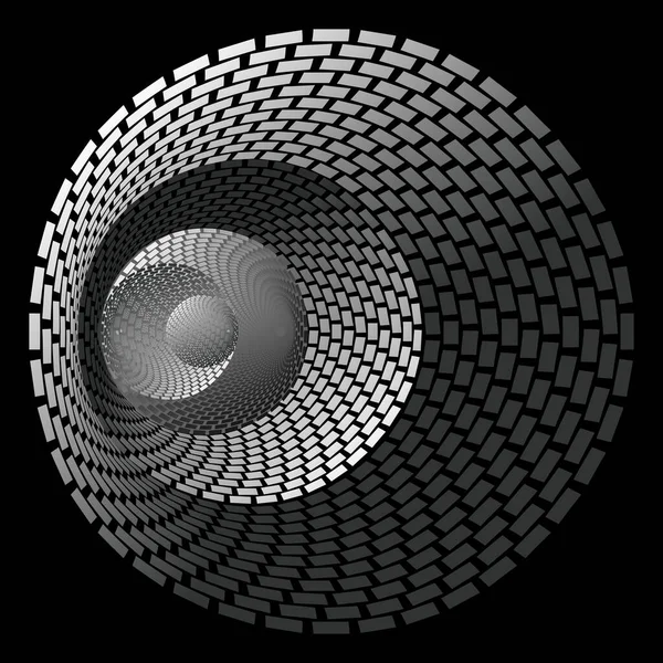 Patrón Textura Color Espiral Vectorial Semitono Punteado Stipple Dot Fondos — Archivo Imágenes Vectoriales