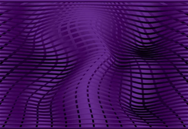 波纹表面 摘要3D错觉 具有波状畸变效应的模式或背景 矢量说明 — 图库矢量图片