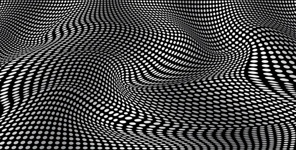 抽象的な3D錯視 波形歪み効果のパターンまたは背景 ベクターイラスト ベクターグラフィックス