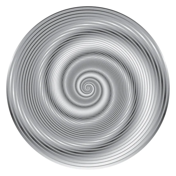 Patrón Espiral Vectorial Medio Tono Elemento Diseño Con Anillos — Archivo Imágenes Vectoriales